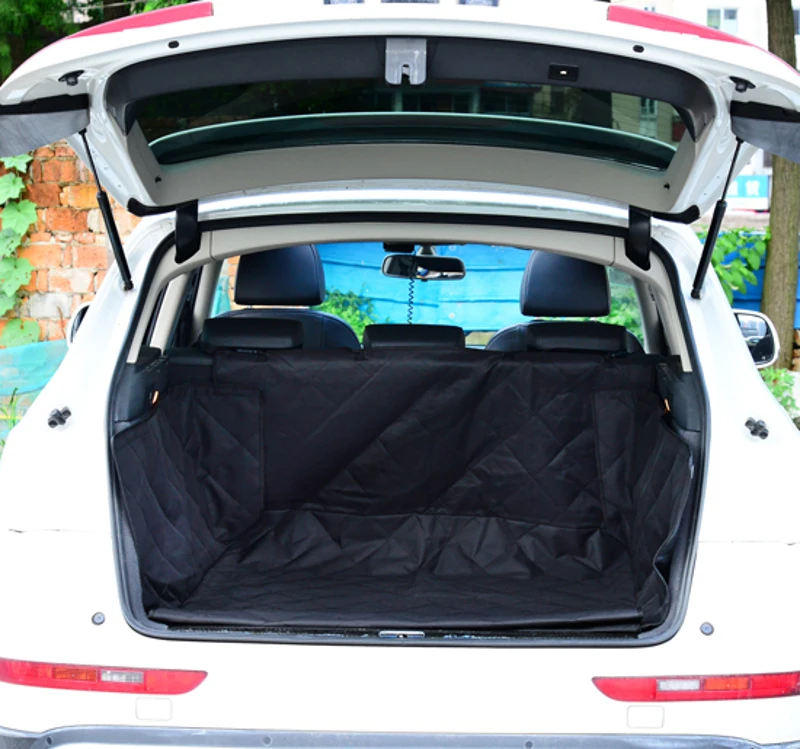 PawHut Telo di Copertura per Bagagliaio Auto Impermeabile per Animali Domestici in Tessuto Oxford Nero 185.5x175cm