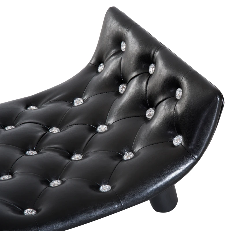 PawHut Divano Letto Cuccia per Cani e Gatti Elegante Ecopelle e Legno 58×43×25cm