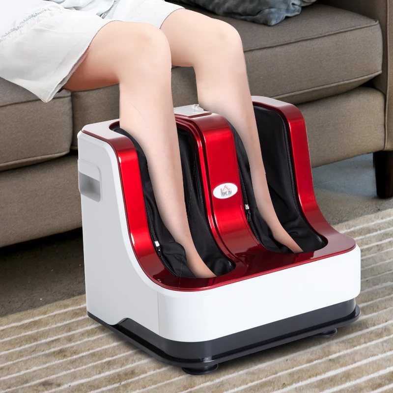 HOMCOM Massaggiatore Piedi Elettrico Massaggio Shiatsu a Rullo con 3 Programmi