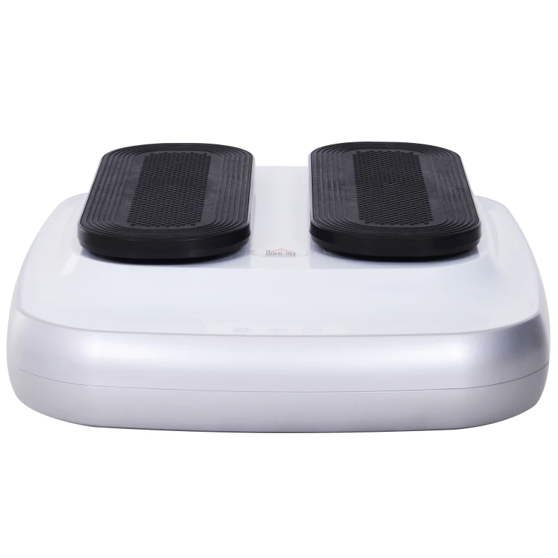 HOMCOM Pedana Vibrante Elettrica 5 Velocità Regolabile con Telecomando per Gambe da Casa in Acciaio e ABS 46 x 40.5 x 13.5 cm Nero