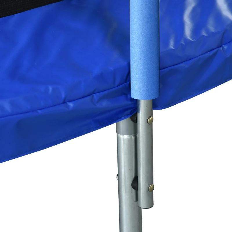 Homcom Trampolino Elastico con Rete di Sicurezza e Pali Imbottiti per Adulti e Bambini Φ366 x 260 cm