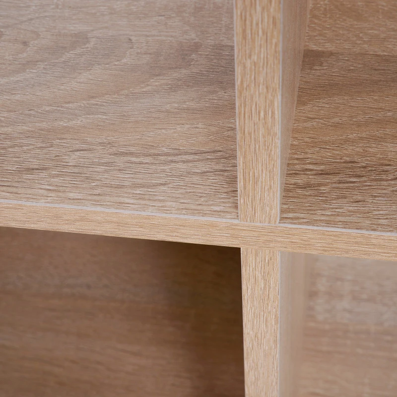 HOMCOM Libreria Scaffale 8 Ripiani Per Soggiorno, Ufficio, Camera da Letto, Legno, 61,5x29,5x122,5 cm