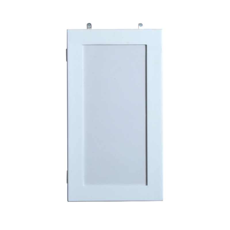 HomCom Armadio Portagioie con Specchiera da Parete in Legno, Bianco, 31x56x8.5cm
