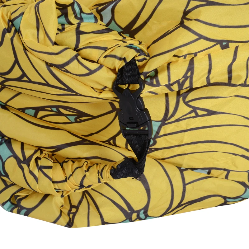 Outsunny Air Sofa Lettino Gonfiabile Senza Pompa con Borsa per il Trasporto Max. 180 KG 185x70x52cm Giallo