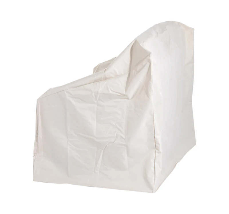 HOMCOM – Telo Copridivano Telo Arredo Multiuso in Tessuto Oxford Crema 140 × 84 × 56/94 cm