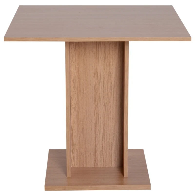 HOMCOM Tavolino da Caffè Design Moderno Salotto Soggiorno Cucina 80x80x76.5cm Legno
