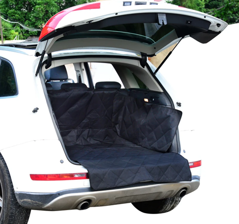 PawHut Telo di Copertura per Bagagliaio Auto Impermeabile per Animali Domestici in Tessuto Oxford Nero 185.5x175cm