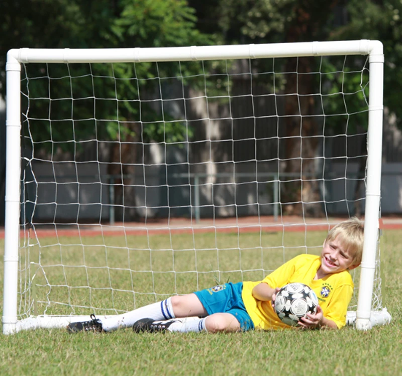 Outsunny - Mini porta da calcio gonfiabile per bambini rete di calcio da giardino L