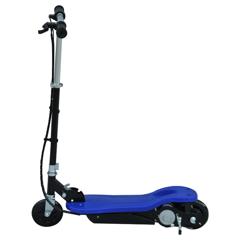 HOMCOM Monopattino Scooter Elettrico per Bambini Pieghevole 120W, Velocità Massima 12km/h, 81.5 x 37 x 96cm, Blu