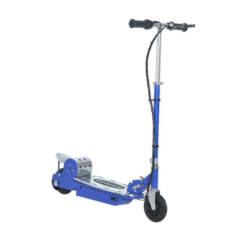 HomCom Monopattino Elettrico per Bambini con Freno e Cavalletto 13km/h, Blu