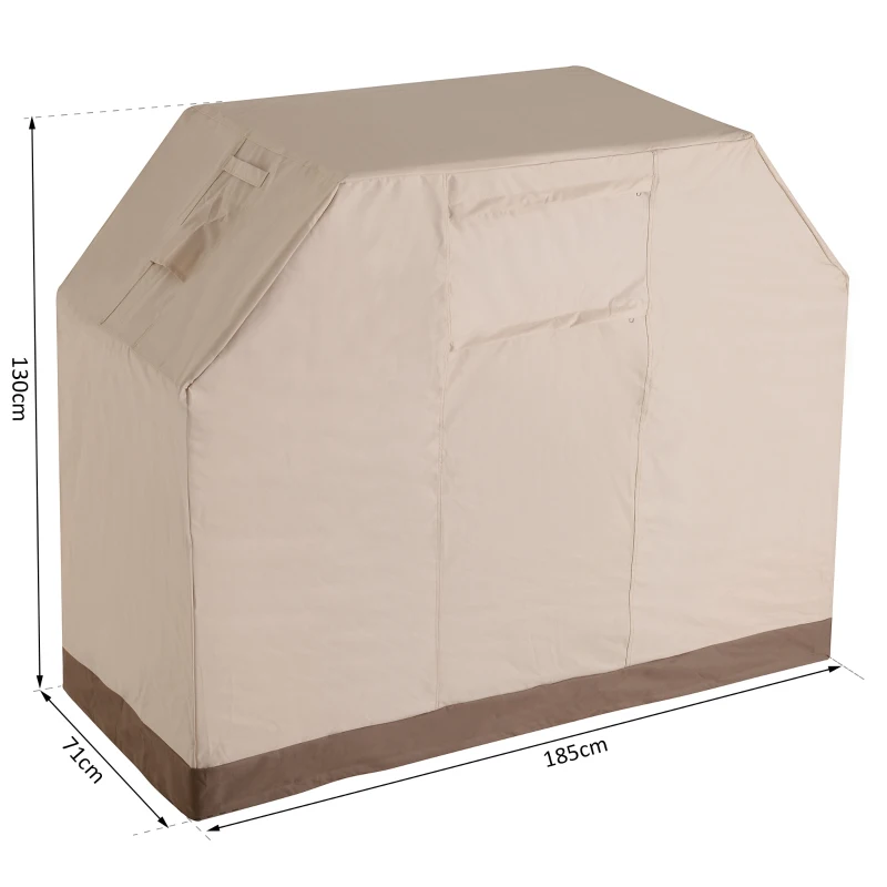 Outsunny Telo Protettivo per BBQ Copertura Barbecue Grill Impermeabile Oxford 185 × 71 × 130cm