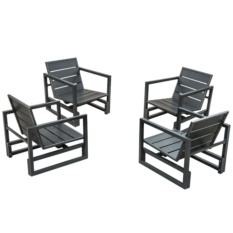 Outsunny - Set di Mobili da Giardino Poltrone Elegante di Alta Qualità