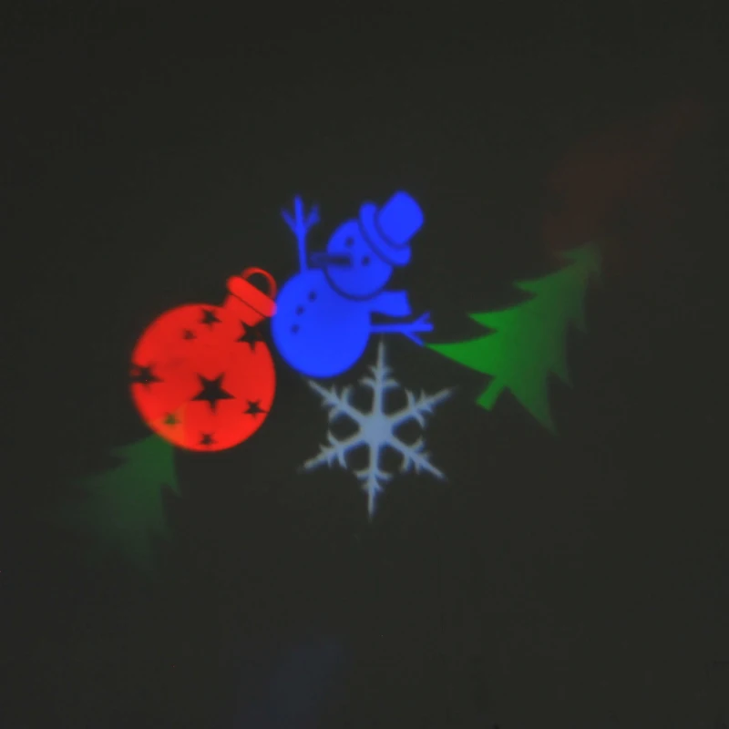 HOMCOM Candela Proiettore Natale LED con 4 Effetti Luce Intercambiabili Ф7x15cm Rosso