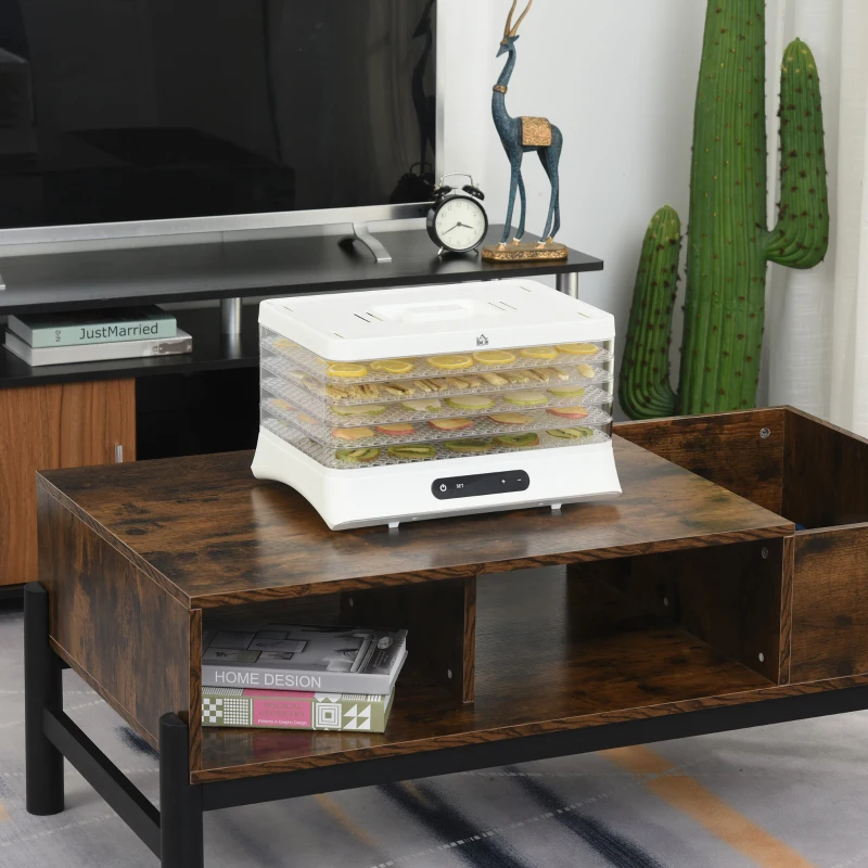 Homcom Essiccatore Alimentare Orizzontale con Temperatura Regolabile 35°-70°