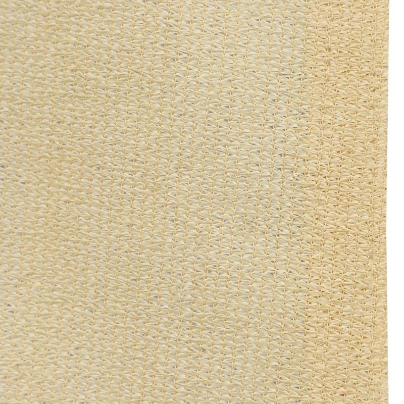 Outsunny Tendone Parasole Triangolare, Tenda a Vela Protezione dal Sole Giardino, Balcone, Terrezza, Anti UV, 4x4x4 m, Beige