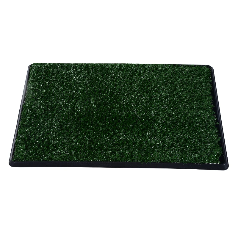 PawHut Lettiera per Cani con Erba Sintetica in Plastica PP 51 x 76 x 3cm