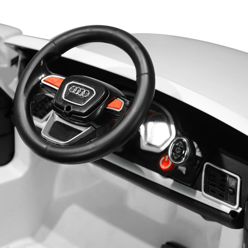 HOMCOM Macchina Elettrica per Bambini con Telecomando Modello AUDI Q5 12V Musica Luci e Suoni 116 × 75 × 56cm Bianco
