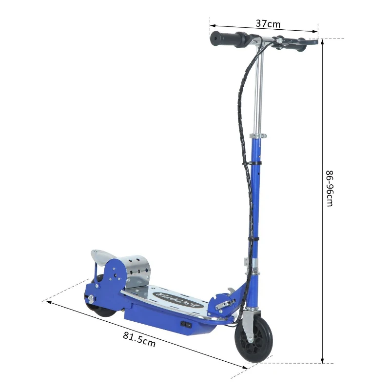 HomCom Monopattino Elettrico per Bambini con Freno e Cavalletto 13km/h, Blu