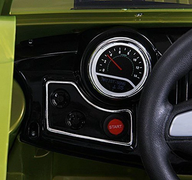 HOMCOM Macchinina Elettrica per Bambini Modello Jeep 118 × 74 × 75cm,Verde