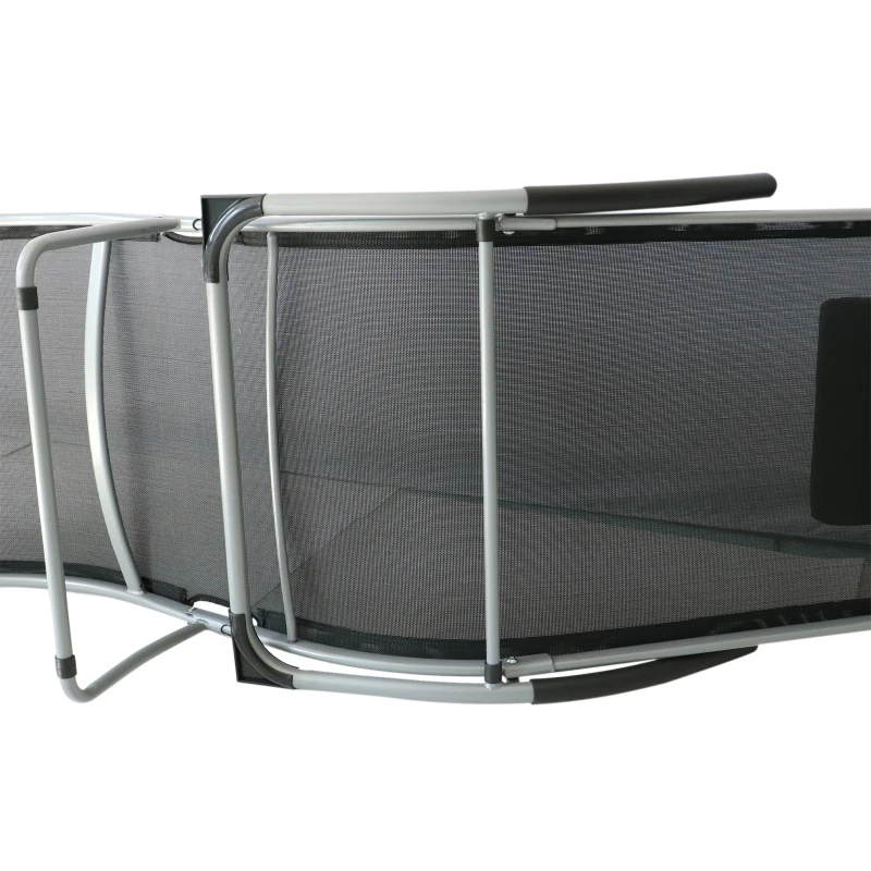 Outsunny Sdraio Chaise Longue Pieghevole da Giardino Acciaio e Textilene 172x62x66cm Nero