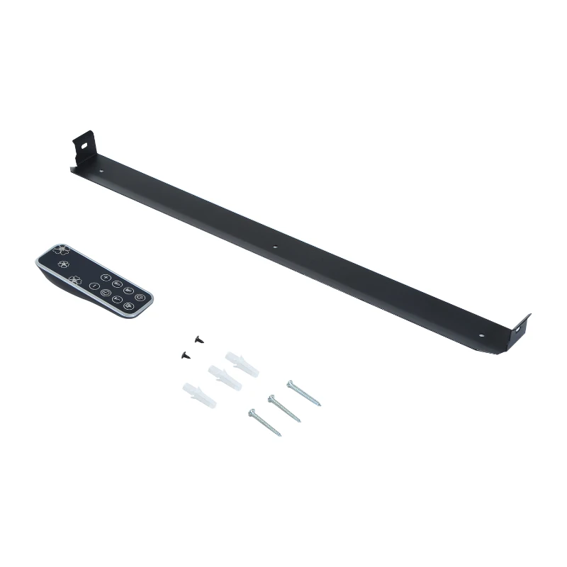 HOMCOM Camino Elettrico a Parete Potenza 900W /1800W con Timer in Ferro e Vetro Temperato 66 × 52 × 15.5cm Nero