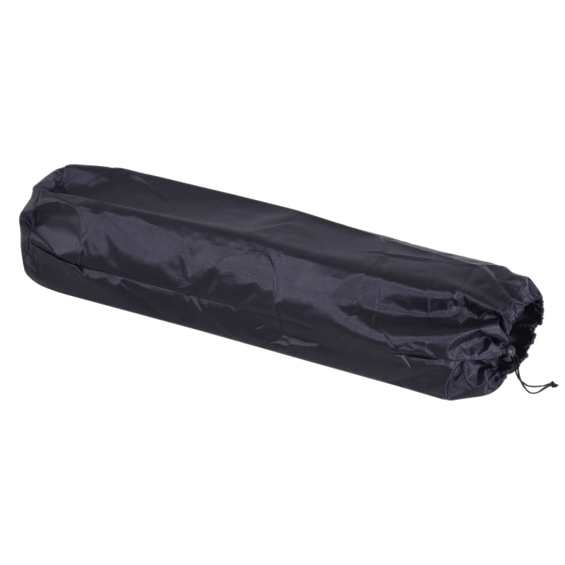 Outsunny Materassino Gonfiabile da Campeggio con Cuscino Ergonomico PVC 191x63x5cm Nero, Grigio