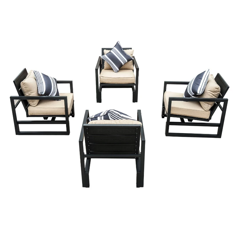 Outsunny - Set di Mobili da Giardino Poltrone Elegante di Alta Qualità