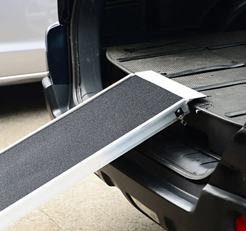 Pawhut Rampa Auto per Cani Pieghevole in Lega d’Alluminio, 183x38x5cm