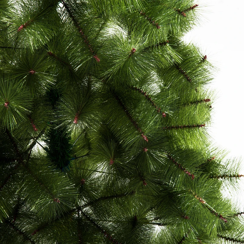 HOMCOM Albero di Natale Artificiale 180cm Folto con 383 Rami e Supporto in Ferro