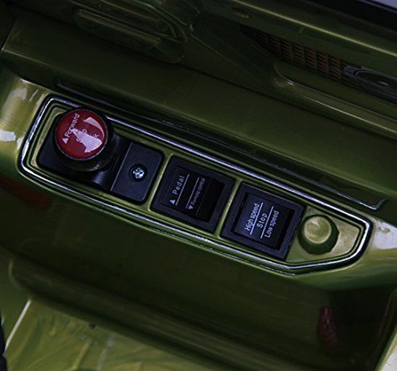 HOMCOM Macchinina Elettrica per Bambini Modello Jeep 118 × 74 × 75cm,Verde