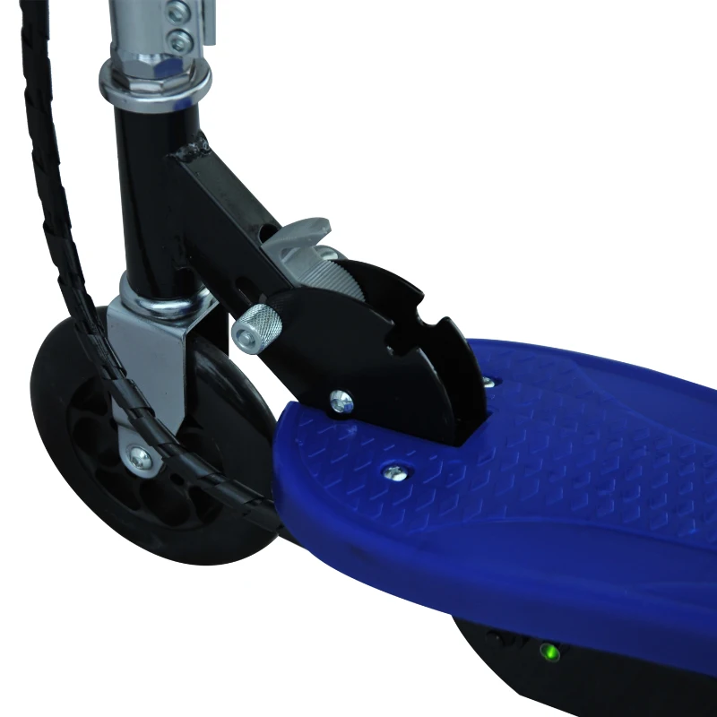 HOMCOM Monopattino Scooter Elettrico per Bambini Pieghevole 120W, Velocità Massima 12km/h, 81.5 x 37 x 96cm, Blu