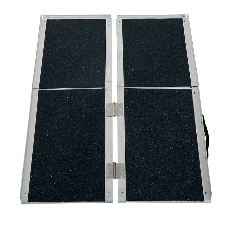 HomCom Rampa per Sedia a Rotelle in Alluminio Ripiegabile a Valigia,  61x36x16cm