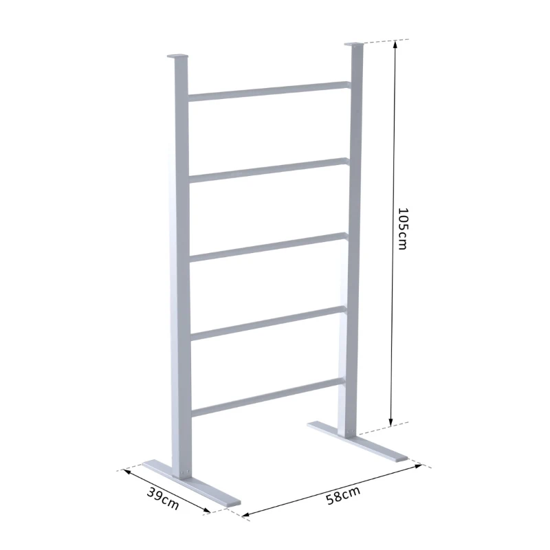 HomCom Scaldasalviette Stendino Elettrico in Lega d’Alluminio 100W