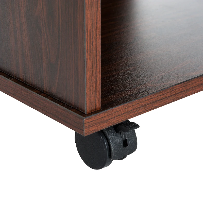 HOMCOM Mobiletto Multiuso Salvaspazio con Rotelle a 4 Ripiani 50 x 47.5 x 84cm