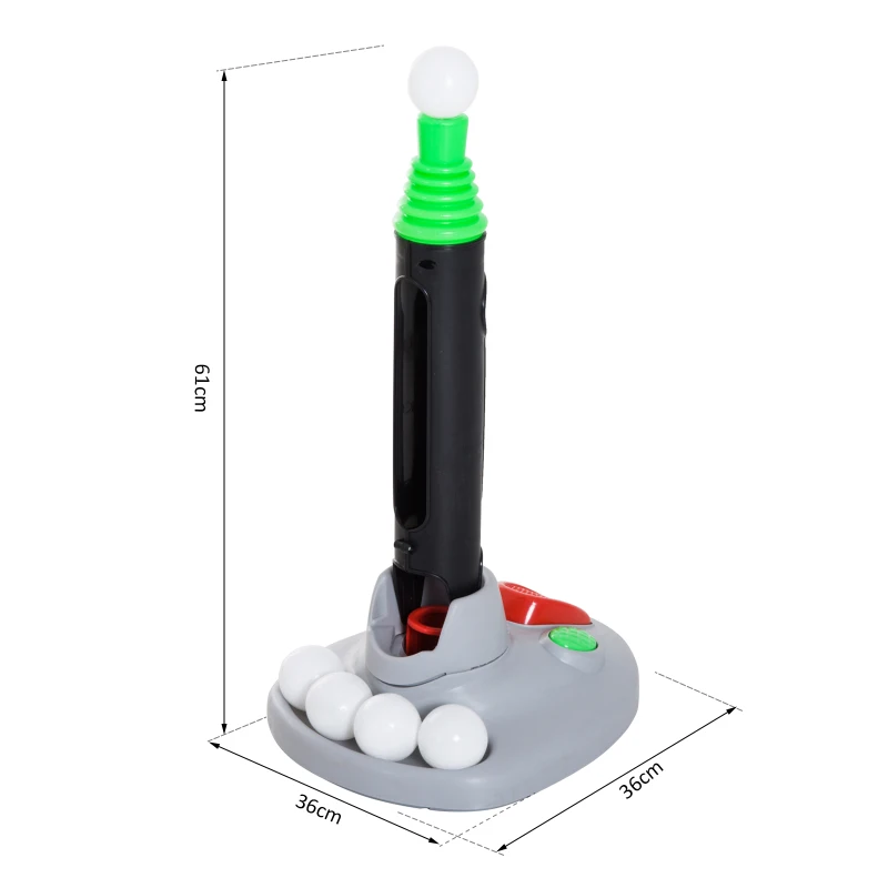 Homcom Gioco Baseball per Bambini con Mazza, Palle e Lanciatore Automatico