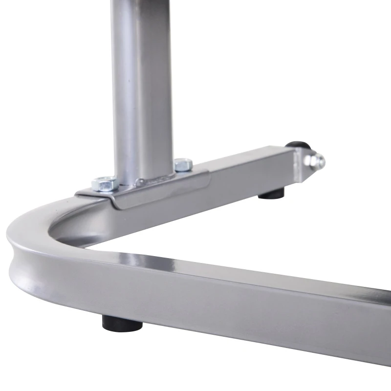 HOMCOM Tapis Roulant Meccanico (Non Elettrico) Con Monitor LCD a Batteria, Angolatura e Altezza Regolabili e Superficie di Corsa Antiscivolo