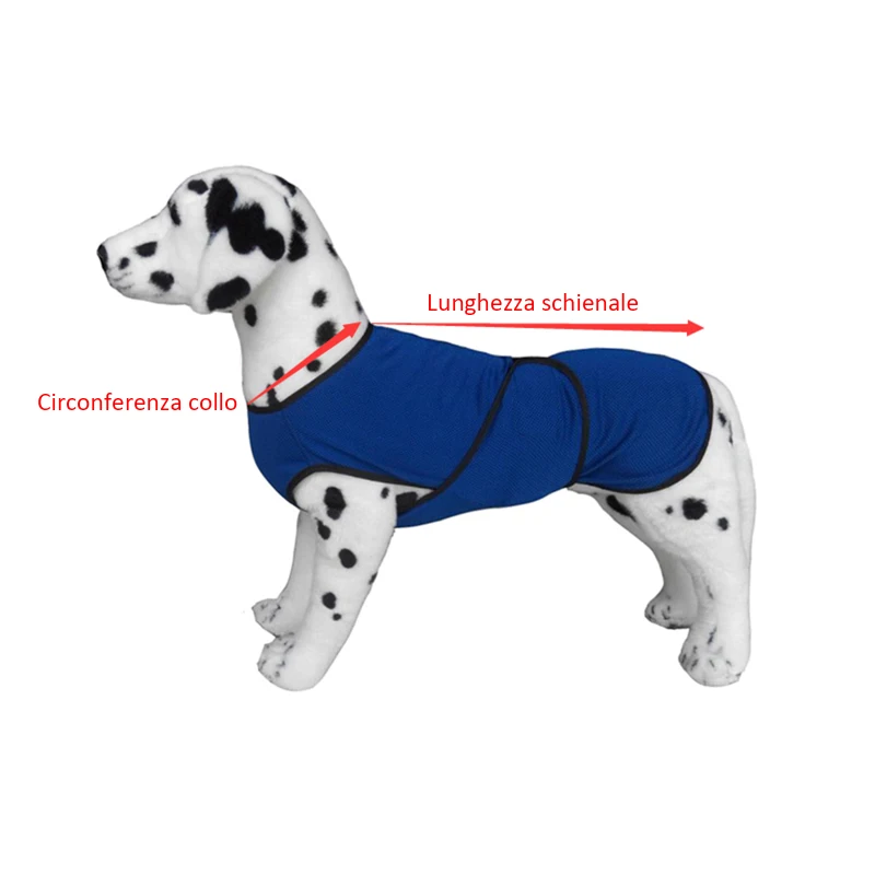 PawHut Cappotto Invernale per Cani Grandi Giubbotti Traspirante Leggero con Raffreddamento Microfibra Schienale 50cm Size 4X