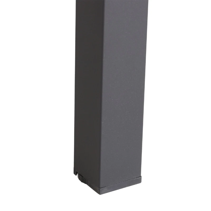 Outsunny Tavolo Allungabile per Casa e Giardino Nero 160x80x75cm