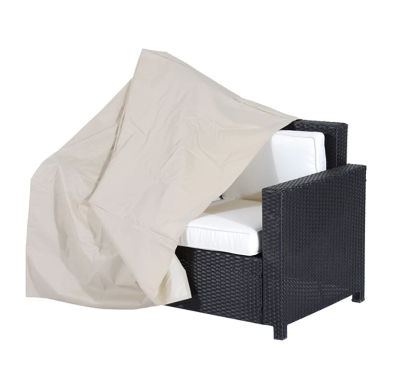 HOMCOM – Telo Copridivano Telo Arredo Multiuso in Tessuto Oxford Crema 140 × 84 × 56/94 cm