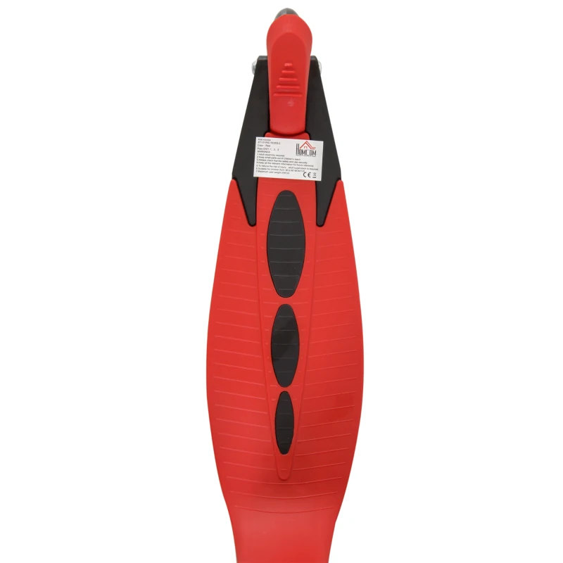 Homcom Monopattino per Bambini con 3 Ruote Fluo e Freno, Rosso
