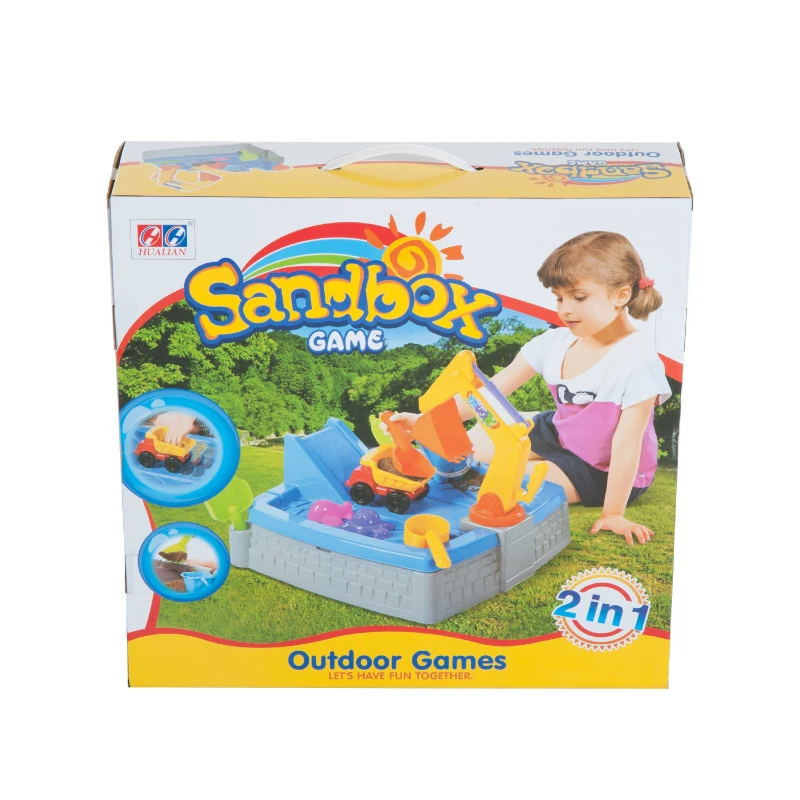 HOMCOM Set Giochi Giocattolo da Spiaggia 11 pezzi Escavatore per Bambini, 49 x 49 x 14cm