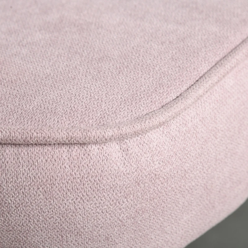 HOMCOM Sgabelli da Bar o da Cucina, Set 2 Sgabelli Design Imbottiti e Moderni, Rosa Nero e Oro, 55x44.5x101cm