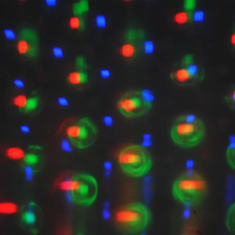 HOMCOM Proiettore LED Luci a LED a 4 Colori: Rosso, Verde, Blu e Bianco in Qualsiasi Combinazione Livello Impermeabilità IP44 ABS Nero 2W Lunghezza Cavo:3m 15.2×17.5×41.5cm