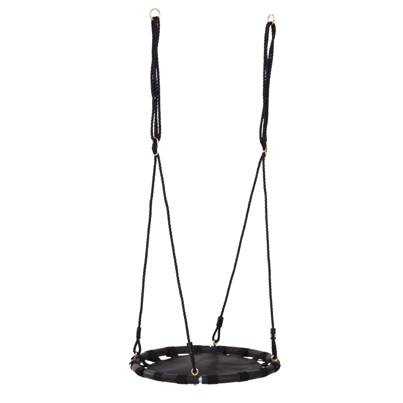 HOMCOM Columpio para Niños +3 Años Nido Infantil Columpio de Árbol Forma Redonda Carga 100kg Asiento Cómodo Tela de Oxford Jardín al Aire Libre