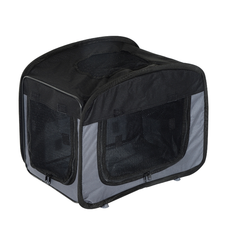 Trasportino Pieghevole Per Gatti E Cani - Morbido, Traspirante, Con Ciotola E Tracolla