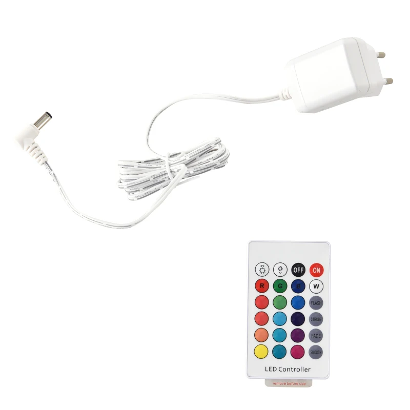 Outsunny Portabicchieri Luminoso con Luci LED Colorate e Telecomando (Max. 5m), 7 Vani (Bottiglia/Bicchieri), Ф42x15cm
