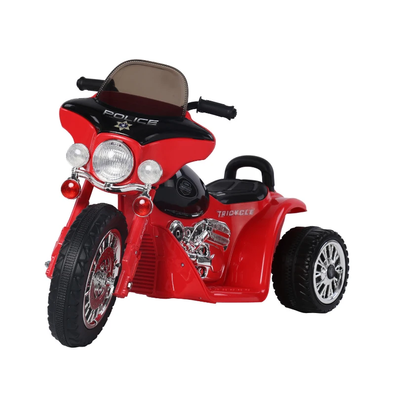 HOMCOM Triciclo Moto Elettrica per Bambini 80 × 43 × 54.5cm Rosso