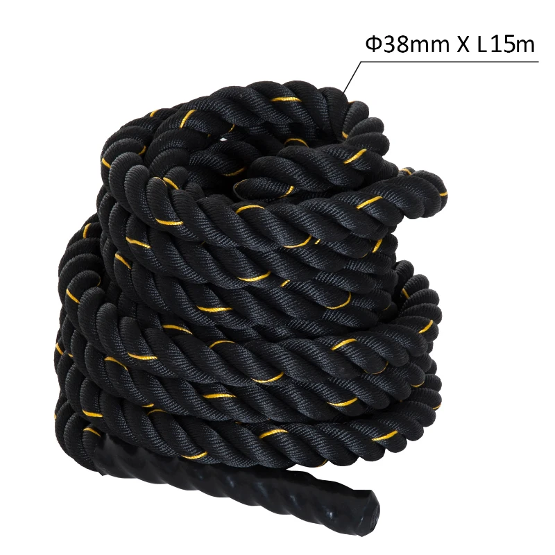 HomCom Battle Rope Forza Fitness Corda da Allenamento (Ф38mm) Lunghezza 15m