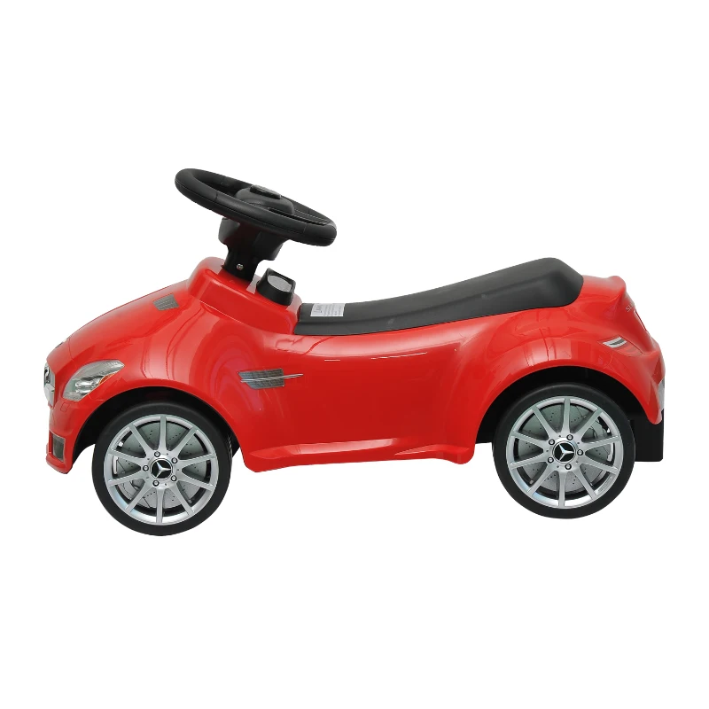 Outsunny - Auto giocattolo per bambini bimbi macchina veicolo giocattolo a spinta Mercedes-Benz SLK AMG bianco / rosso (Rosso)