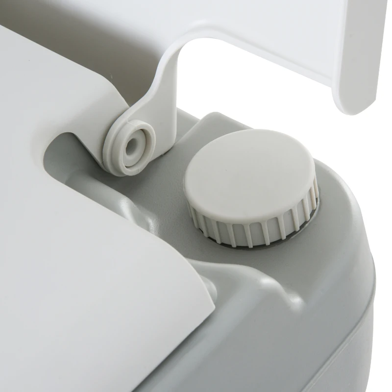 Kleankin Toilette Wc Chimico Portatile 20L per Disabili e Anziani Camper Campeggio, 41.5x36.5x42cm